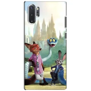 Чехол Зоотрополіс на Samsung Galaxy Note 10 Plus (Герои мультфильма Зверополис)