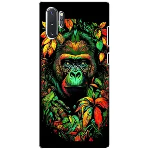 Чохол з Мавпами Samsung Galaxy Note 10 Plus - (AlphaPrint) (Мавпа в квітах)