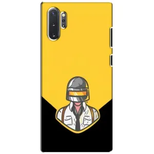 Чехол PUBG для Самсунг Галакси Ноут 10 Плюс (AlphaPrint) (Пабг в шлеме)