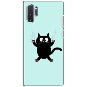 Чохол з принтом для Samsung Galaxy Note 10 Plus (AlphaPrint) Модні коти (Падаючий кіт)