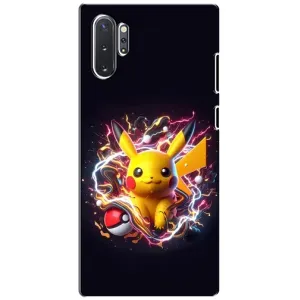 Чохол з Пікачу на Samsung Galaxy Note 10 Plus (Пікачу з м'ячем)