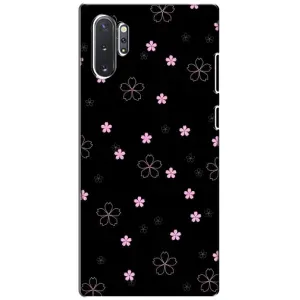 Чехол с принтом «Розовые цветы на черном» для Samsung Galaxy Note 10 Plus