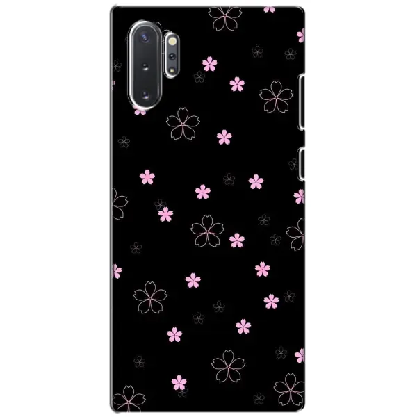 Чехол с принтом «Розовые цветы на черном» для Samsung Galaxy Note 10 Plus Чехол с принтом «Розовые цветы на черном» для Samsung Galaxy Note 10 Plus