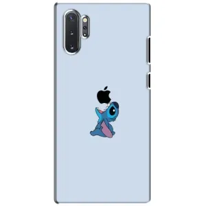 Чехол с принтом Стич на Samsung Galaxy Note 10 Plus (Stitch apple)
