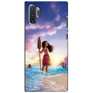 Чехол с мультфильмом Моана Samsung Galaxy Note 10 Plus (Моана с веслом)