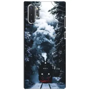 Новогодние, Праздничные Чехлы для Samsung Galaxy Note 10 Plus - 2024 год (Зимний поезд)