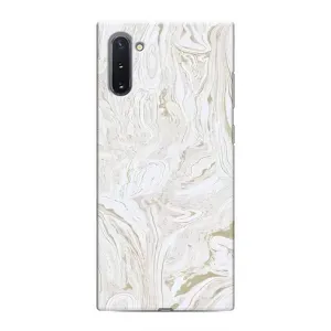 Мраморный чехол на Samsung Galaxy Note 10 (VPrint) (Белый мрамор)