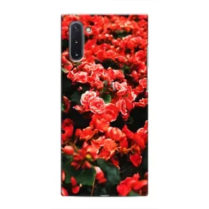 Чехлы с Цветами для Samsung Galaxy Note 10 (VPrint) (Цветы красные)