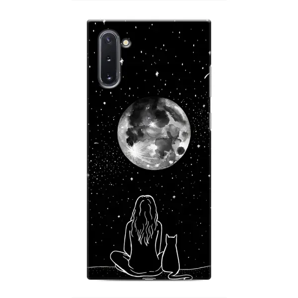 Чехол с принтом «Девушка с котом» для Samsung Galaxy Note 10