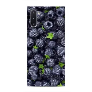 Чехлы с Фруктами для Samsung Galaxy Note 10 (VPrint) (Ежевика)