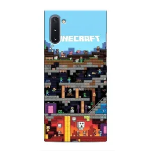 Чехол Майнкрафт на Samsung Galaxy Note 10 (AlphaPrint) Minecraft (фон Minecraft)