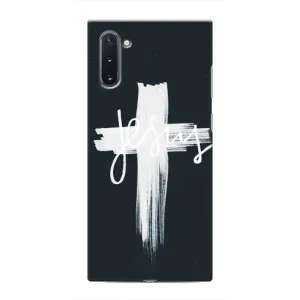 Чехол для Samsung Galaxy Note 10 (AlphaPrint) - (Христианские) (Иисус)