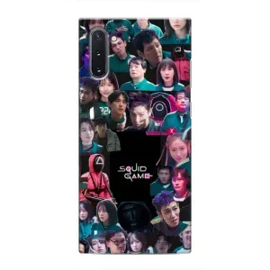 Чехол Гра в кальмара для Samsung Galaxy Note 10 (Коллаж Игра кальмара)