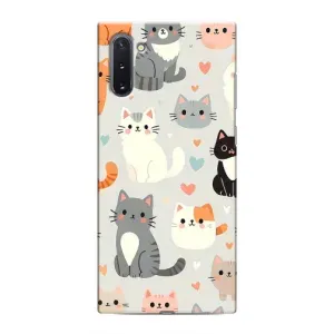 Чехол с рисунком кот на Samsung Galaxy Note 10 (Коллаж котов)