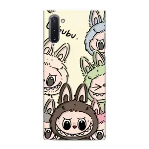 Чехол с Лабубу на Samsung Galaxy Note 10 (Золотая обезьяна Bored Ape)
