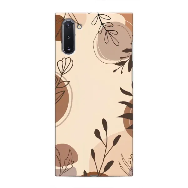 Чехол с принтом «Коричневые цветы» для Samsung Galaxy Note 10
