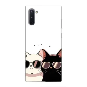 Чехол с рисунком кот на Samsung Galaxy Note 10 (Коты в очках)