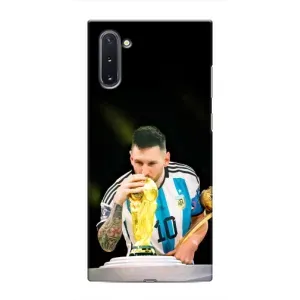 Чехлы для Samsung Galaxy Note 10 (Leo чемпион) (AlphaPrint) (Кубок Месси)