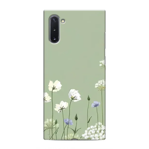 Чехол с принтом «Цветы на зеленом» для Samsung Galaxy Note 10