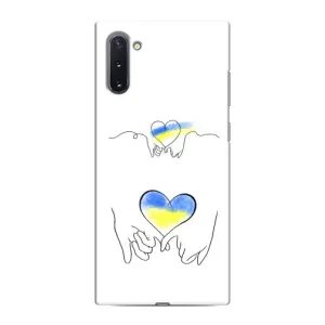 Чехол для Патриота Украины Samsung Galaxy Note 10 - (AlphaPrint) (Мир Украине)