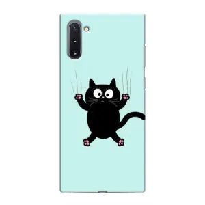 Чехол с принтом для Samsung Galaxy Note 10 (AlphaPrint) Модные коты (Падающий кот)