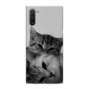 Чехол с рисунком кот на Samsung Galaxy Note 10 (Пара котов)