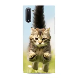 Чехлы с Котиками для Samsung Galaxy Note 10 (VPrint) (Прыжок кота)