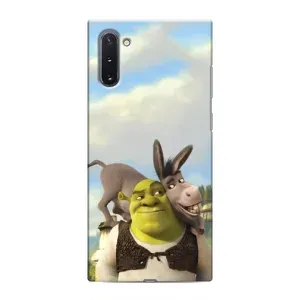 Чехол с мультфильмом Шрек на Samsung Galaxy Note 10 (Шрек и Осел)