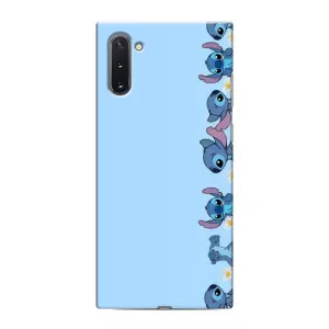 Чехол с принтом Стич на Samsung Galaxy Note 10 (Стич фон)