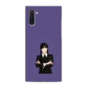 Чехлы Венсдей на Samsung Galaxy Note 10 Уэнсдей (AlphaPrint) (Уэнздей в черном)