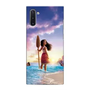 Чехол с мультфильмом Моана Samsung Galaxy Note 10 (Моана с веслом)