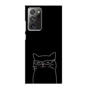 Чохол з принтом «Байдужий кіт» для Samsung Galaxy Note 20 Ultra