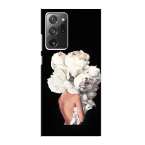 Чехлы (ART) Цветы на Samsung Galaxy Note 20 Ultra (VPrint) (Белые цветы)