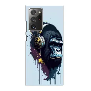 Чохол з Мавпами Samsung Galaxy Note 20 Ultra - (AlphaPrint) (Горила в навушниках)