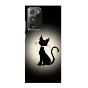 Чохол з принтом для Samsung Galaxy Note 20 Ultra (AlphaPrint) Модні коти (Силует котика)