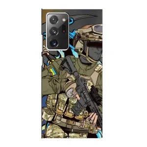 Чехлы с картинкой ЗСУ для Samsung Galaxy Note 20 Ultra (AlphaPrint) (Воїн ЗСУ)