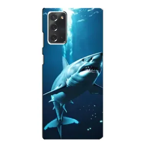 Чехол с картинкой «Хищники» для Samsung Galaxy Note 20 (Акула под водой)