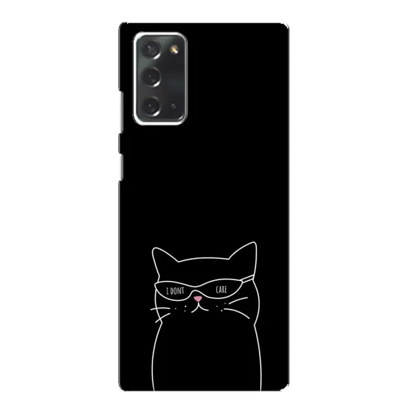 Чехол с принтом «Равнодушный кот» для Samsung Galaxy Note 20