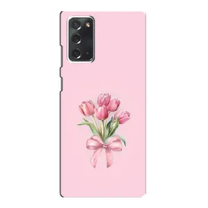 Чохол з розовим принтом для Samsung Galaxy Note 20 (Букет квітів)