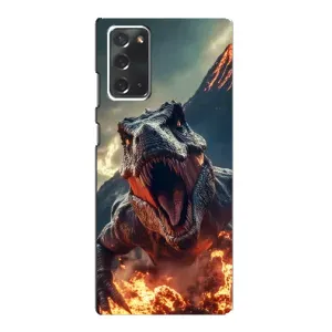 Чехол с картинкой «Хищники» для Samsung Galaxy Note 20 (Огненный динозавр)