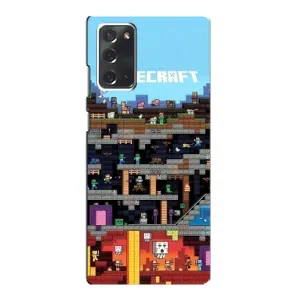 Чехол Майнкрафт на Samsung Galaxy Note 20 (AlphaPrint) Minecraft (фон Minecraft)