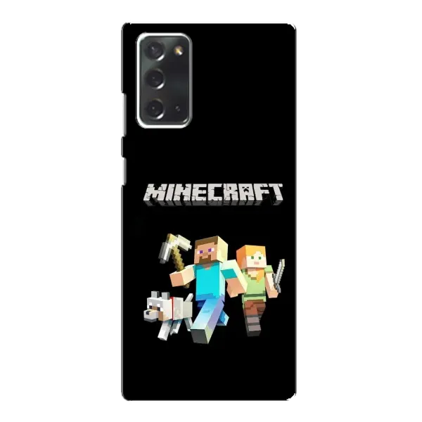 Чехол с принтом «герои Minecraft» для Samsung Galaxy Note 20