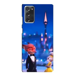 Чехол Зоотрополіс на Samsung Galaxy Note 20 (Романтический вечер Зверополис)