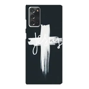 Чехол для Samsung Galaxy Note 20 (AlphaPrint) - (Христианские) (Иисус)