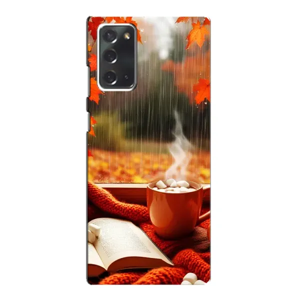 Чехол с принтом «Кофе и дождь» для Samsung Galaxy Note 20