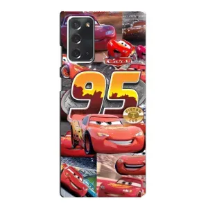 Силиконовый чехол Маквин для Samsung Galaxy Note 20 (Коллаж Молния Маквин)