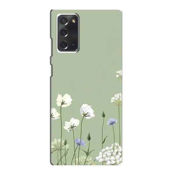 Чехол с принтом «Цветы на зеленом» для Samsung Galaxy Note 20
