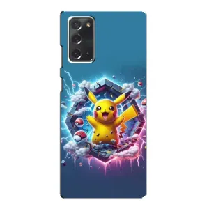 Чохол з Пікачу на Samsung Galaxy Note 20 (Лого Пікачу)