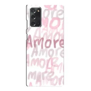 Чохол з розовим принтом для Samsung Galaxy Note 20 (Аморе любов)