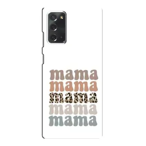 Чехол с принтом «Текстовый коллаж мама» для Samsung Galaxy Note 20